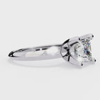 Radiant Solitaire Central Stone Diamond Ring