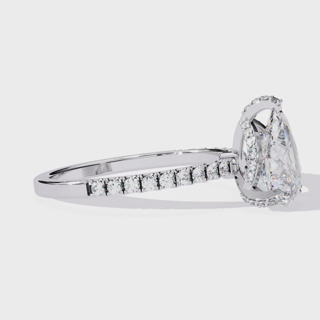 Elegant Radiance Central Stone Diamond Ring