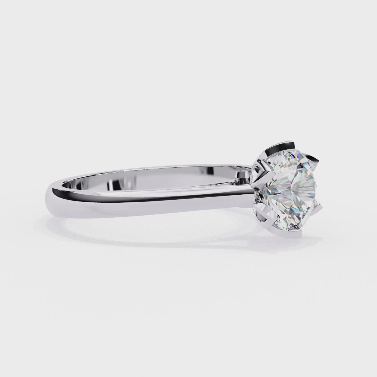 Elegant Radiant Central Stone Ring with Shimmering Side Accents