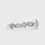 Elegant Diamond Side Stone Brilliance Ring