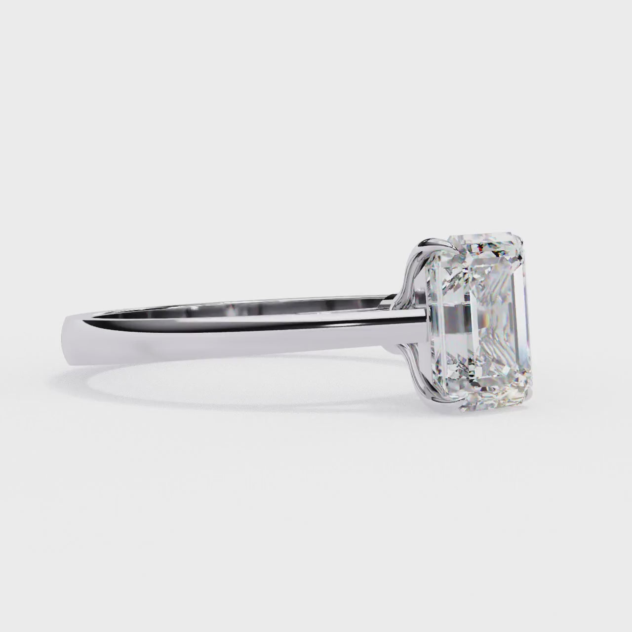 Elegant Solitaire Central Stone Ring