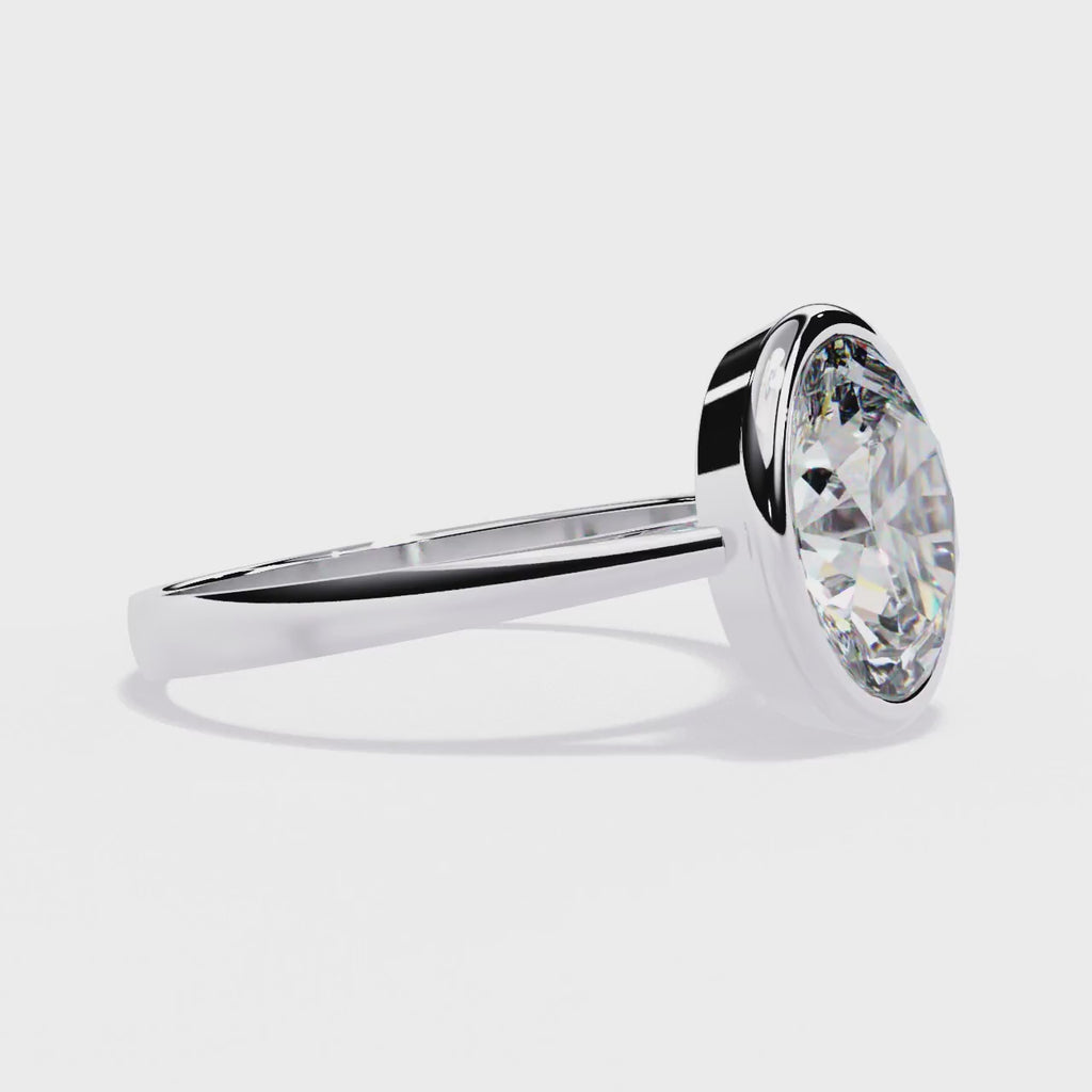 Elegant Solitaire Central Stone Ring