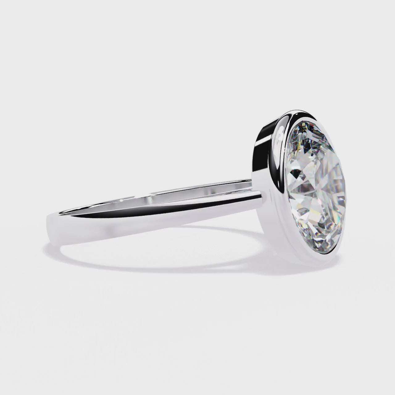 Elegant Solitaire Central Stone Ring