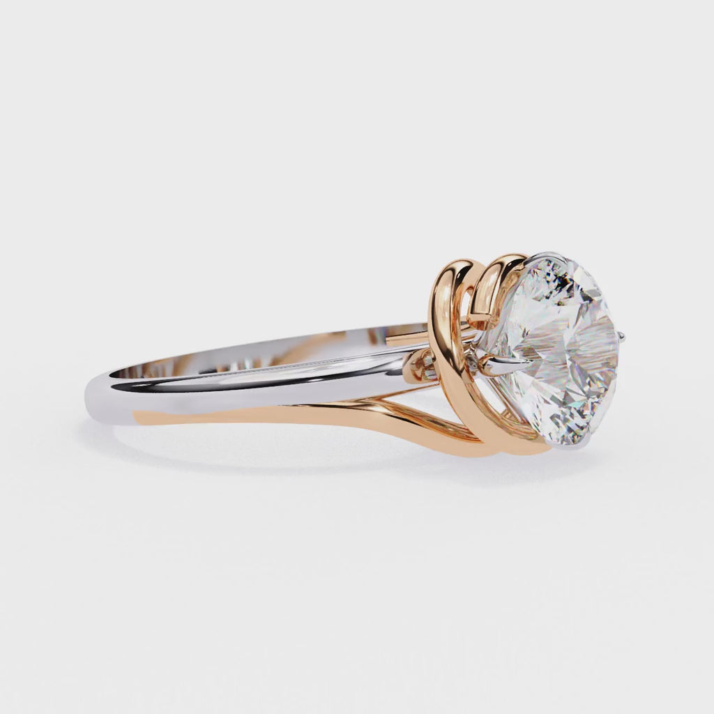 Elegant Central Stone Solitaire Ring