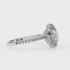 Elegant Diamond Side Stone Brilliance Ring