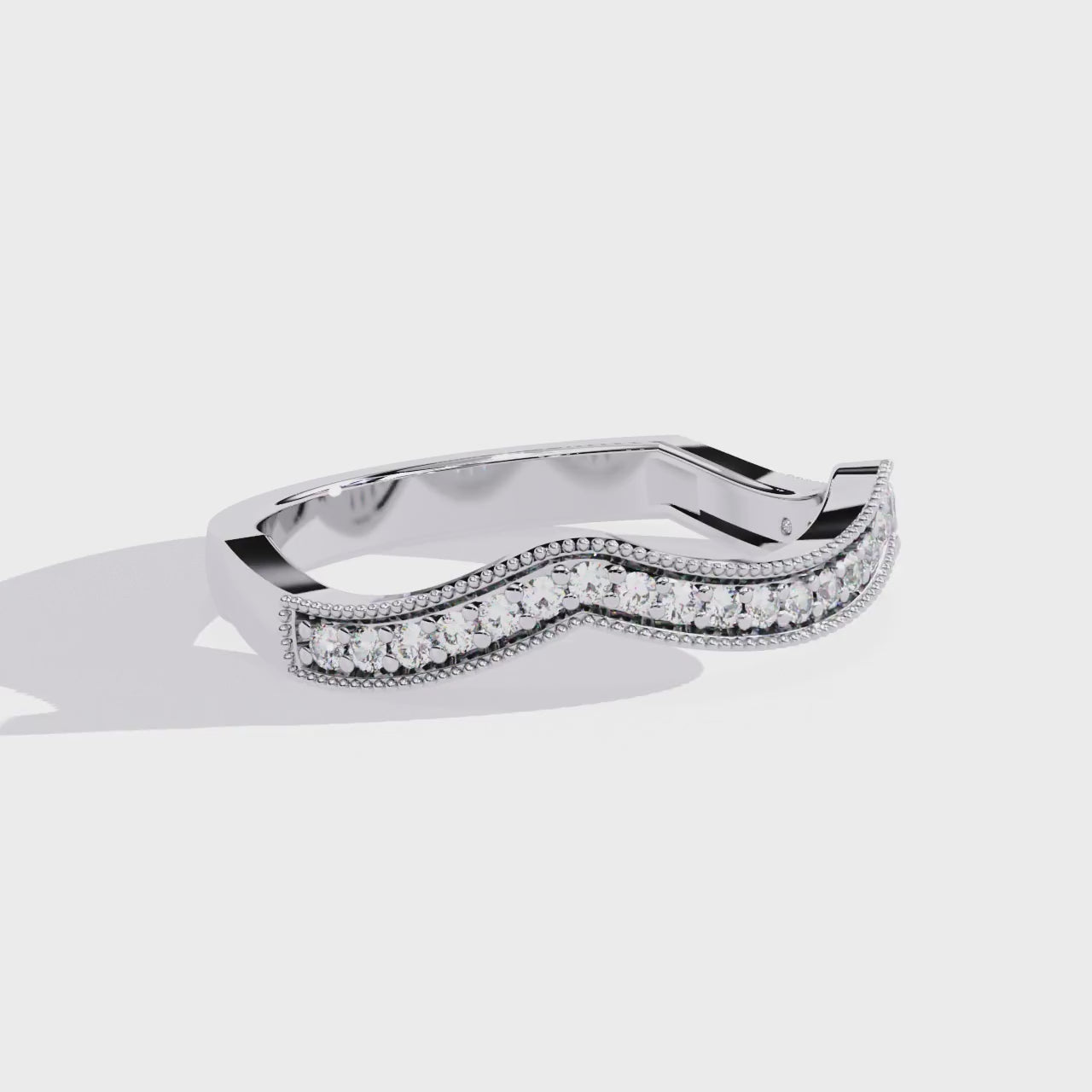 Elegant Diamond Side Stone Brilliance Ring