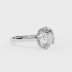 Elegant Diamond Side Stone Brilliance Ring