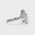 Elegant Central Stone Diamond Ring with Side Accents