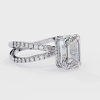 Elegant Diamond Side Stone Brilliance Ring