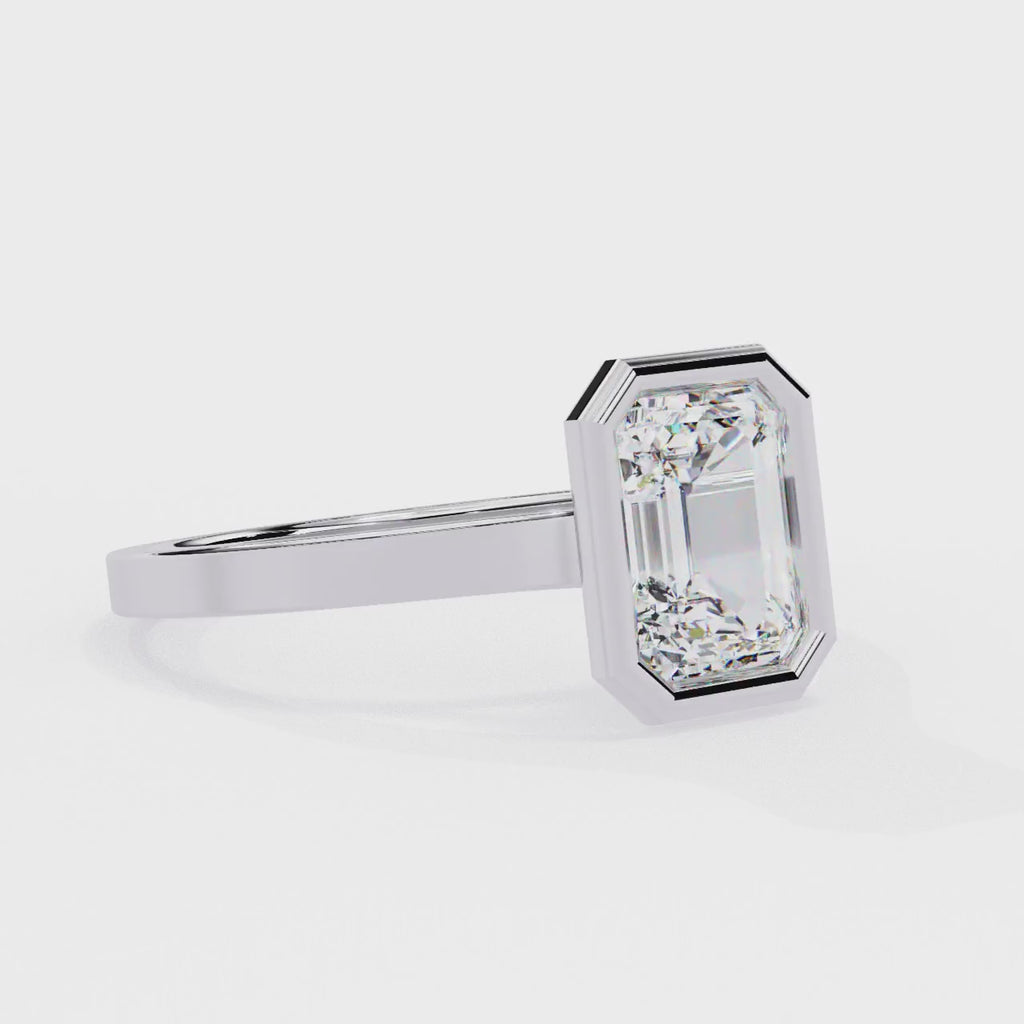 Elegant Central Stone Solitaire Ring