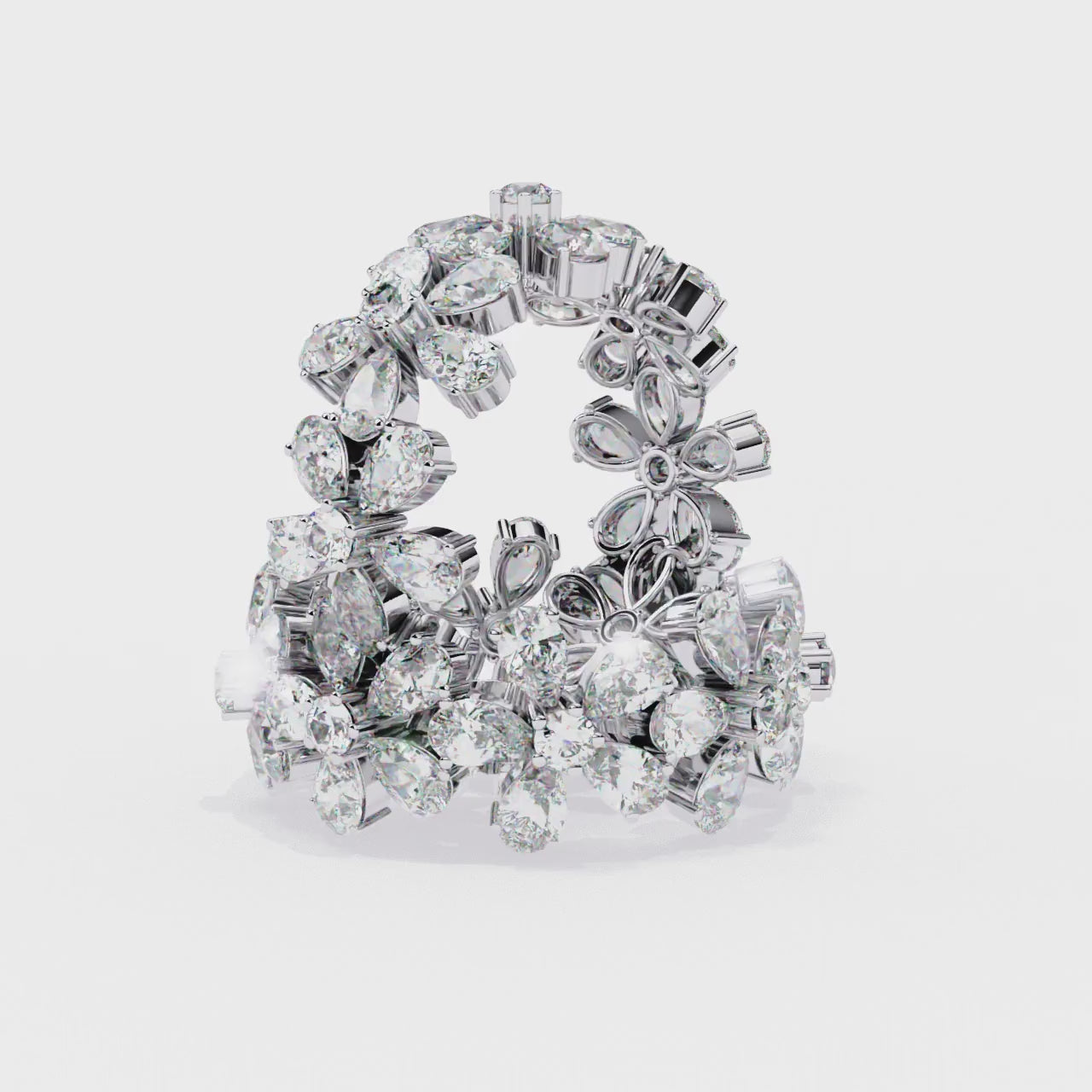 Elegant Diamond Side Stone Brilliance Ring