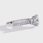 Elegant Diamond Side Stone Brilliance Ring