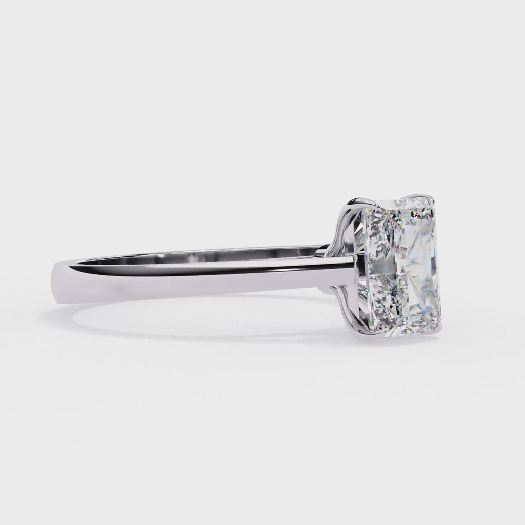 Elegant Central Stone Solitaire Ring