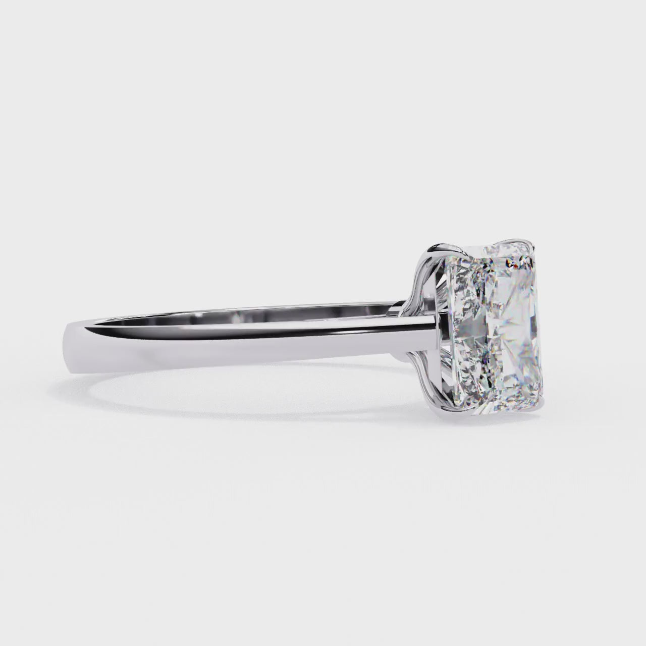 Elegant Central Stone Solitaire Ring