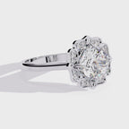 Elegant Diamond Central Stone Ring