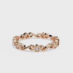 Elegant Diamond Side Stone Brilliance Ring