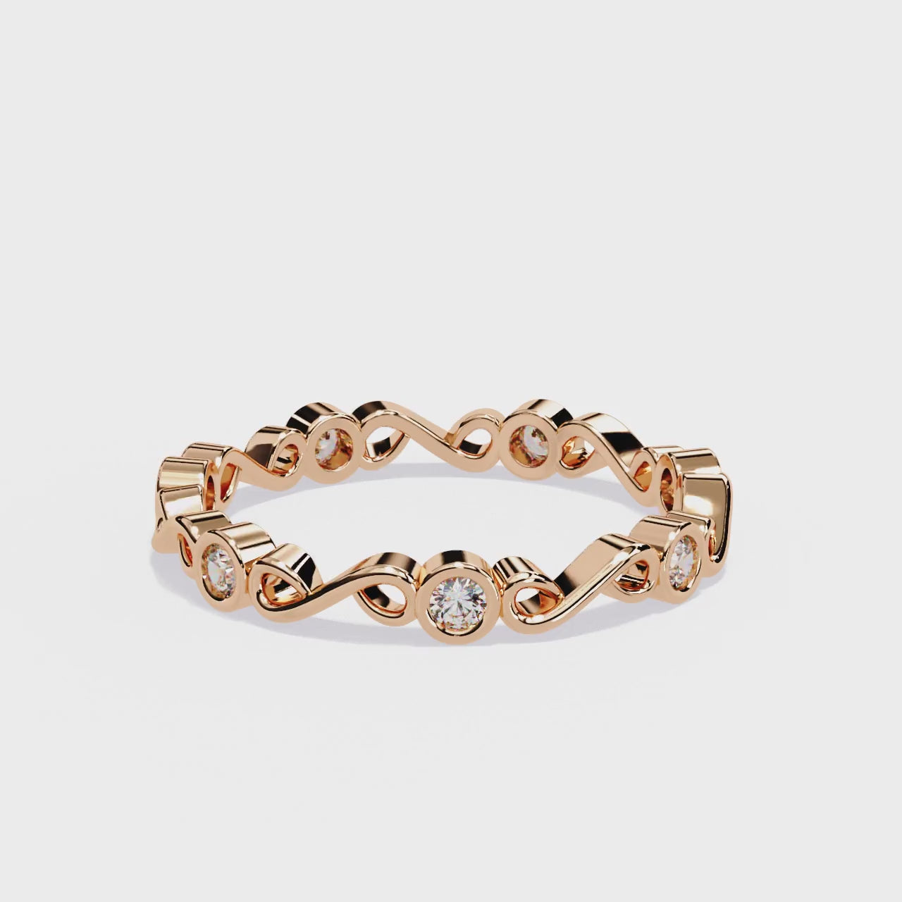 Elegant Diamond Side Stone Brilliance Ring
