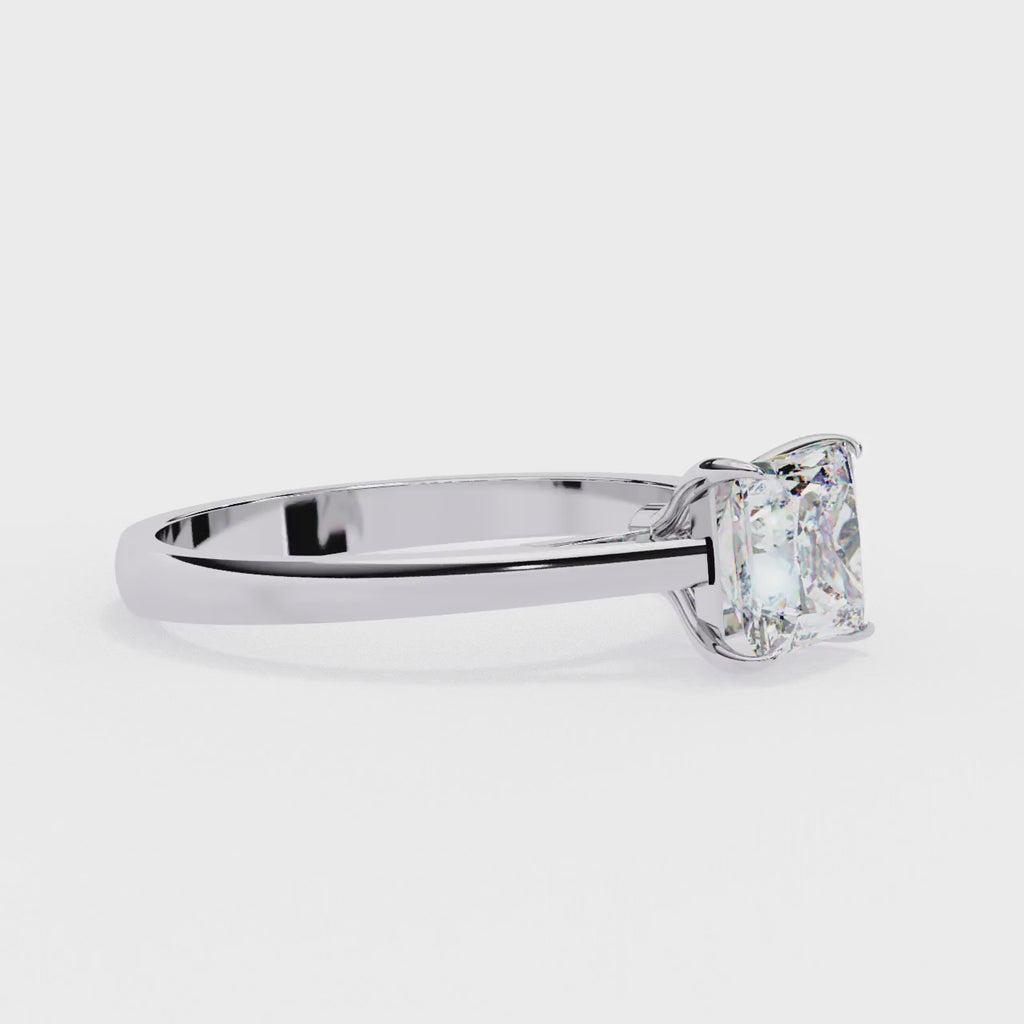 Elegant Solitaire Central Stone Ring