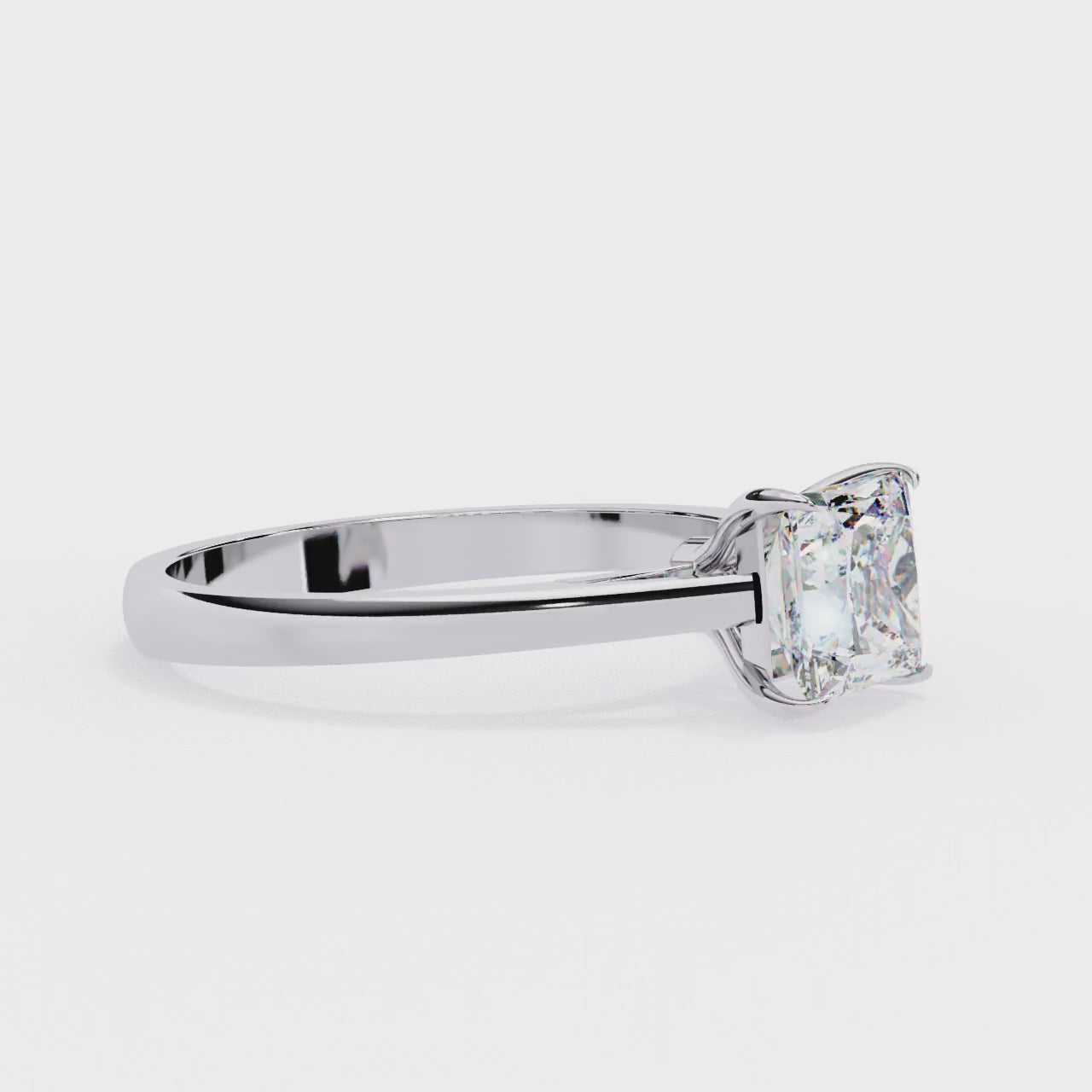 Elegant Solitaire Central Stone Ring