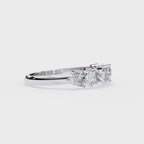 Elegant Diamond Side Stone Brilliance Ring