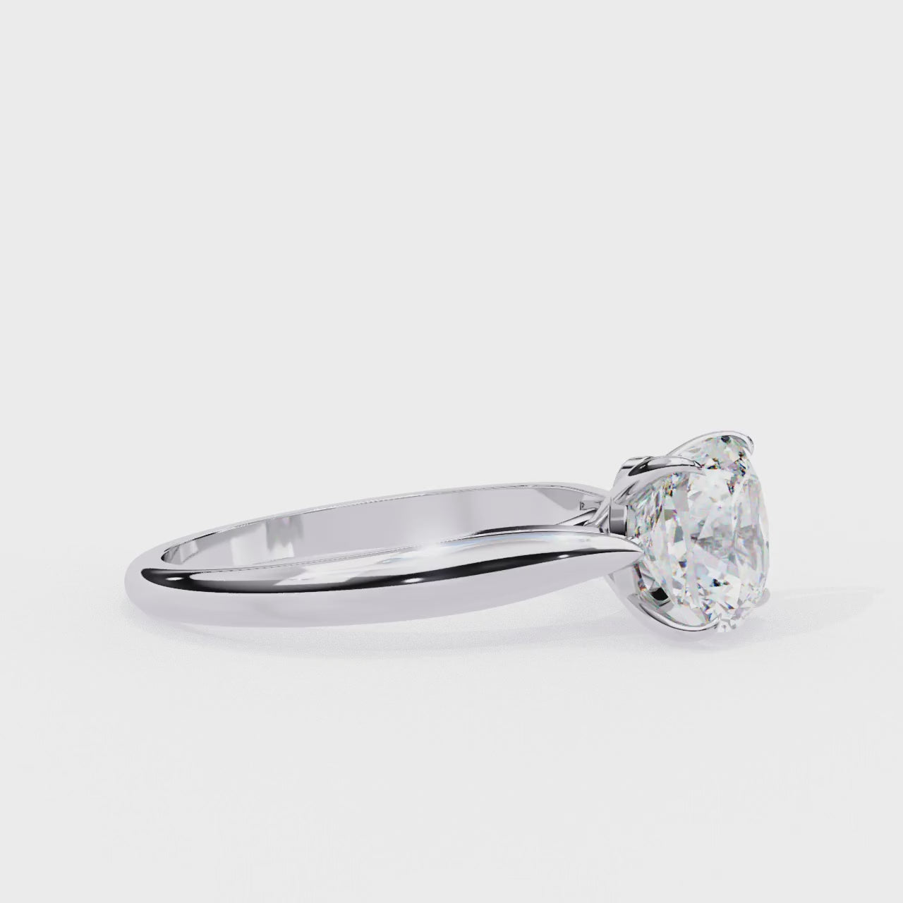 Elegant Central Stone Solitaire Ring