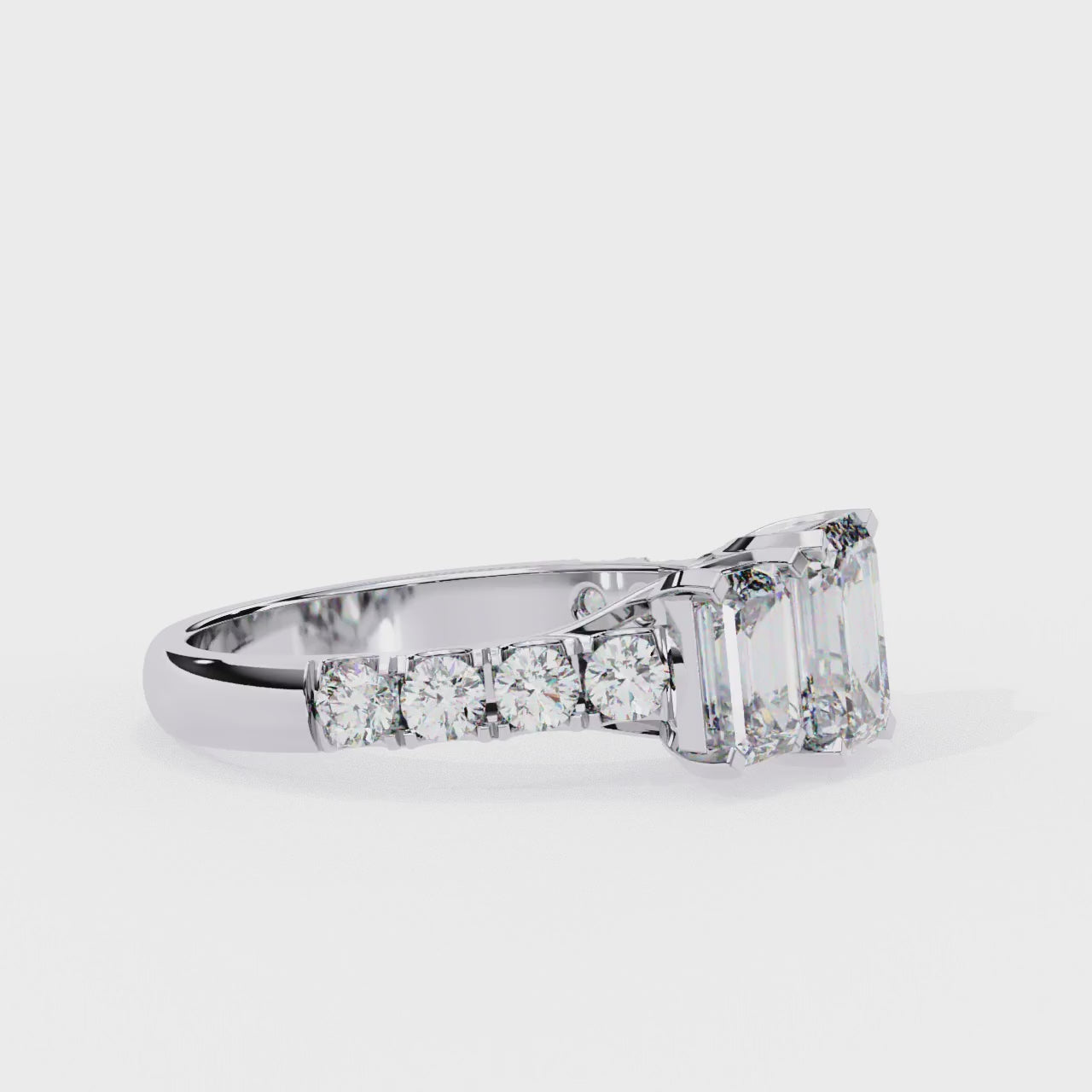 Elegant Central Stone Diamond Cluster Ring