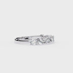 Radiant Diamond Side Stone Eternity Ring